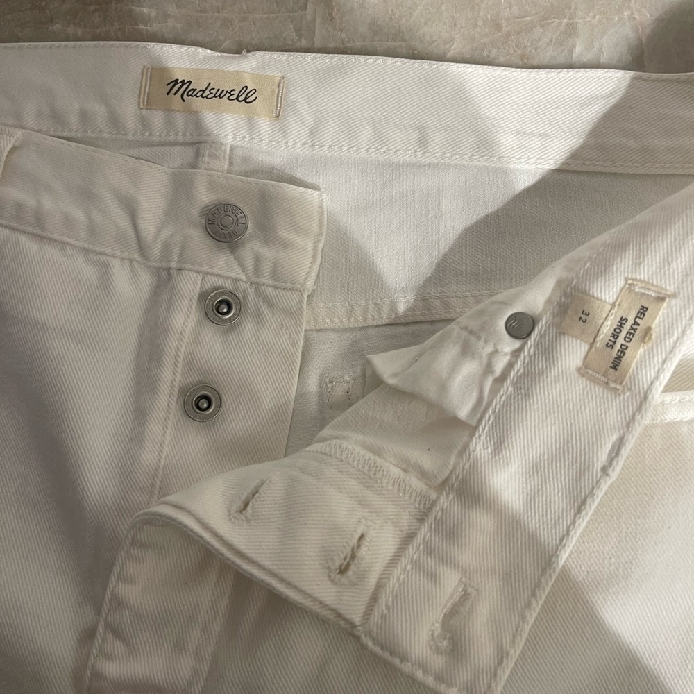 Madewell white shorts